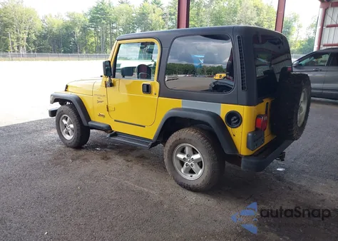 2001 Jeep Wrangler Sport из США, поврежденный, VIN 1J4FA49S81P370778